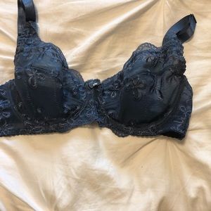 DELTA BURKE DEEP SEA BLUE FEMININE BRA 40C